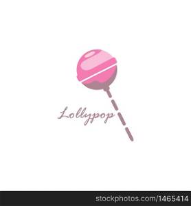 Sweet candy Lollipop Realistic vector Background template Illustration