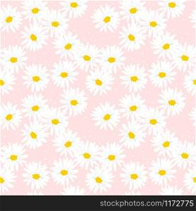 Sweet daisy seamless pattern.