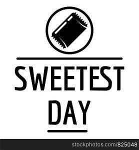 Sweet day logo. Simple illustration of sweet day vector logo for web design isolated on white background. Sweet day logo, simple style