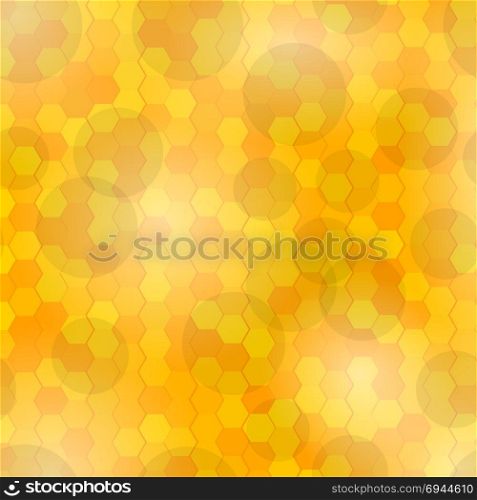 Sweet Honeycomb Background. Natural Food Blurred Comb Pattern. Sweet Honeycomb Background