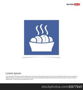 Sweet hot croissant icon - Blue photo Frame