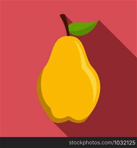 Sweet pear icon. Flat illustration of sweet pear vector icon for web design. Sweet pear icon, flat style