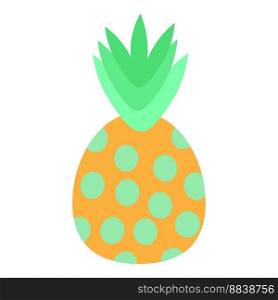 Sweet pineapple icon cartoon vector. Ananas fruit. Tropical diet. Sweet pineapple icon cartoon vector. Ananas fruit