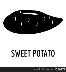 Sweet potato icon. Simple illustration of sweet potato vector icon for web. Sweet potato icon, simple style.