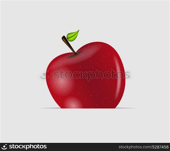 Sweet tasty apple vector illustration