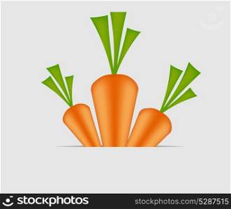 Sweet tasty carrot vector illustration