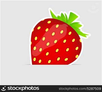 Sweet tasty strawberry vector illustration