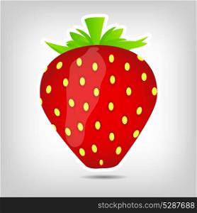 Sweet tasty strawberry vector illustration