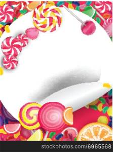 Sweets candy background 