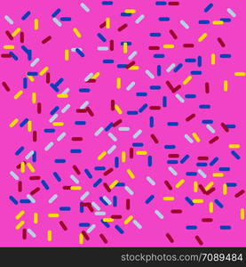 Sweety Background in pink color donut and wallpaper