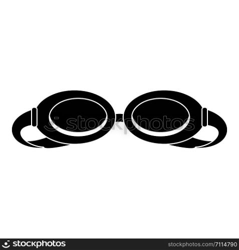 Swim glasses icon. Simple illustration of swim glasses vector icon for web design isolated on white background. Swim glasses icon, simple style