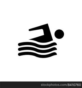 swim icon vector illustration symbol design
