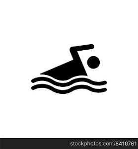 swim icon vector illustration symbol design