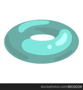 Swim ring icon cartoon style vector image