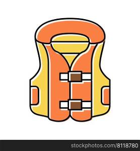 swim vest inflatable color icon vector. swim vest inflatable sign. isolated symbol illustration. swim vest inflatable color icon vector illustration