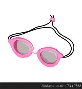 swimmer pool goggles cartoon. swimmer pool goggles sign. isolated symbol vector illustration. swimmer pool goggles cartoon vector illustration