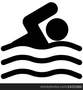 Swimming as an Olympic water sports layout