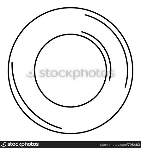 Swimming circle icon. Outline swimming circle vector icon for web design isolated on white background. Swimming circle icon, outline style