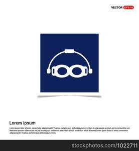 Swimming Goggles Icon - Blue photo Frame