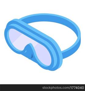 Swimming goggles icon. Isometric of Swimming goggles vector icon for web design isolated on white background. Swimming goggles icon, isometric style
