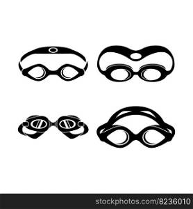 Swimming goggles icon symbol,illustration design template.