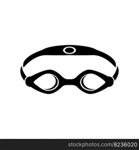Swimming goggles icon symbol,illustration design template.