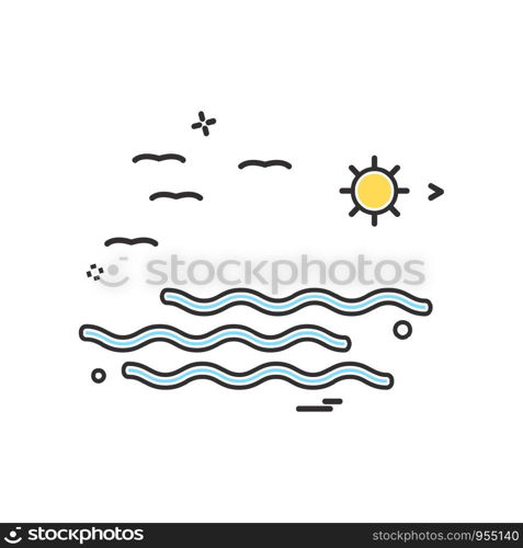 Swimming icon design vector