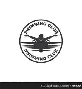 swimming icon vector illustration design template