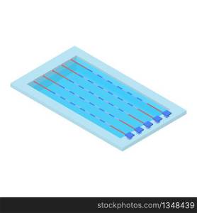 Swimming pool icon. Isometric of swimming pool vector icon for web design isolated on white background. Swimming pool icon, isometric style