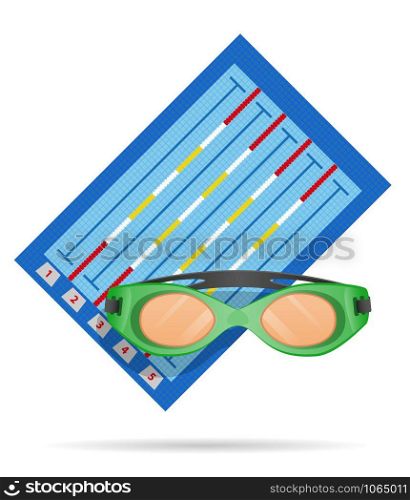 swimming pool vector illustration isolated on white background