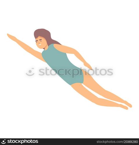 Swimming practice icon cartoon vector. Pool swimmer. Swim competition. Swimming practice icon cartoon vector. Pool swimmer