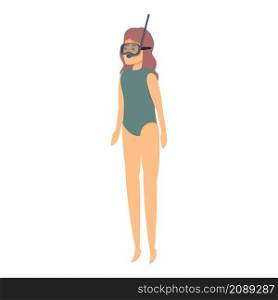 Swimming sport class icon cartoon vector. Swim activity. Pool fitness. Swimming sport class icon cartoon vector. Swim activity