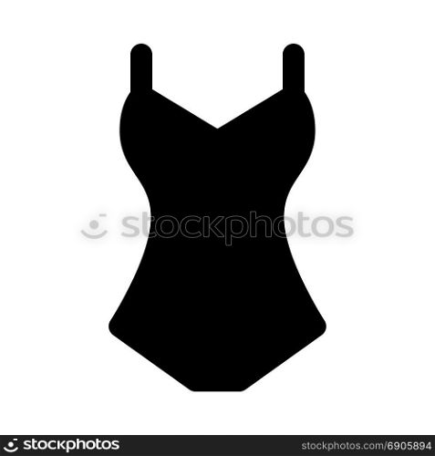 swimsuit, icon on isolated background