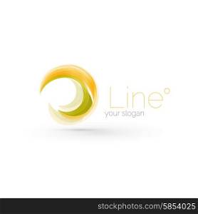 Swirl company logo design. Universal for all ideas and concepts. Business creative icon. Swirl company logo design