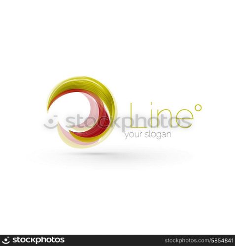 Swirl company logo design. Universal for all ideas and concepts. Business creative icon. Swirl company logo design
