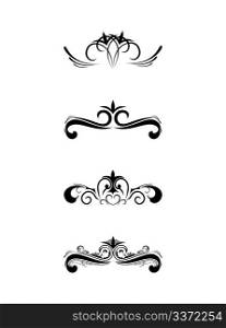 Swirl elements and monograms for design and decorate.