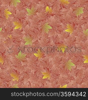 Swirl floral seamless pattern