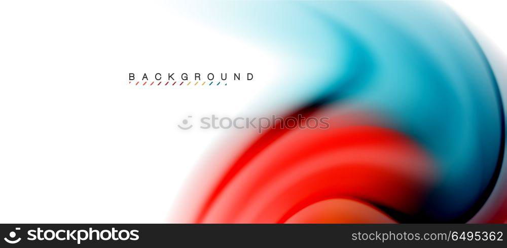 Swirl fluid flowing colors motion effect, holographic abstract background. Swirl fluid flowing colors motion effect, holographic abstract background. Vector illustration