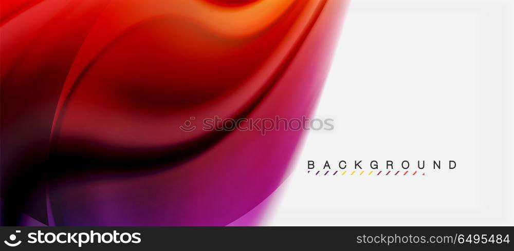 Swirl fluid flowing colors motion effect, holographic abstract background. Swirl fluid flowing colors motion effect, holographic abstract background. Vector illustration