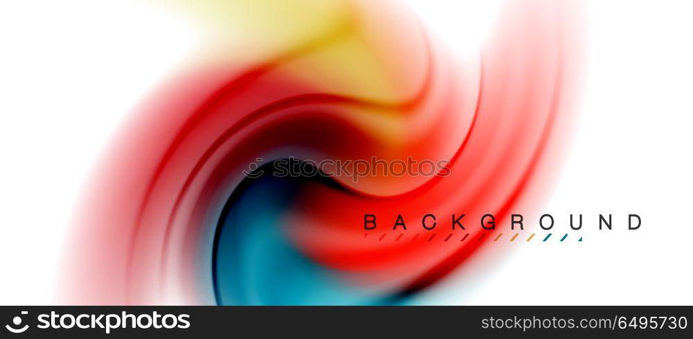 Swirl fluid flowing colors motion effect, holographic abstract background. Swirl fluid flowing colors motion effect, holographic abstract background. Vector illustration
