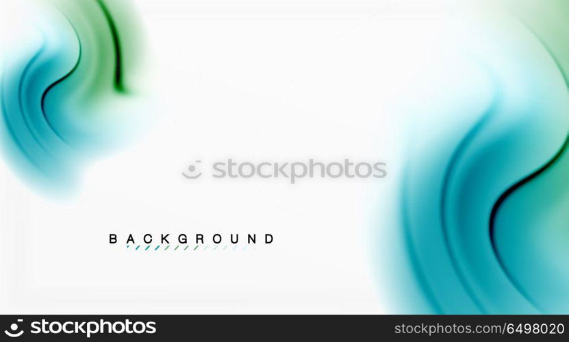 Swirl fluid flowing colors motion effect, holographic abstract background. Swirl fluid flowing colors motion effect, holographic abstract background. Vector illustration