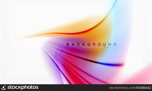 Swirl fluid flowing colors motion effect, holographic abstract background. Swirl fluid flowing colors motion effect, holographic abstract background. Vector illustration