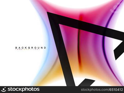 Swirl fluid flowing colors motion effect, holographic abstract background. Swirl fluid flowing colors motion effect, holographic abstract background. Vector illustration