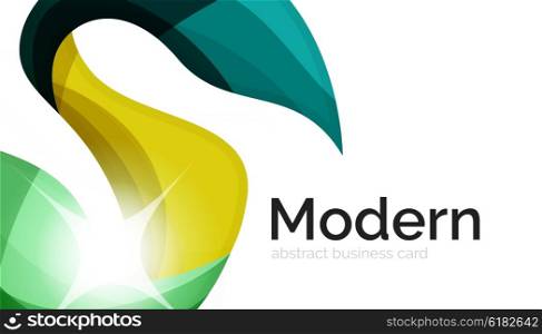Swirl shape colorful line. Futuristic abstract background. Swirl shape colorful line. Futuristic abstract background - color curve stripes and lines in motion concept and with light and shadow effects. Presentation banner and business card message design template