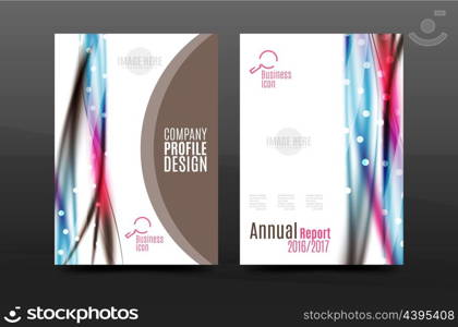 Swirl wave annual report for business correspondence letter. Flyer design. Swirl wave annual report for business correspondence letter. Flyer design. Vector illustration