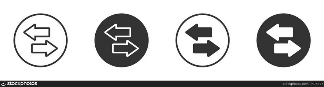 Switch arrows icons. Transfer arrows. Exchange icon. Vector illustration.