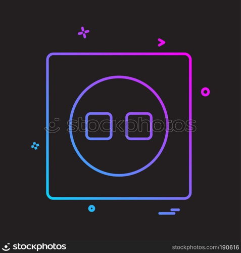 Switch icon design vector