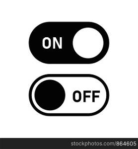 Switch icon isolated button symbol. Web toggle template. Internet or application buttons. EPS 10. Switch icon isolated button symbol. Web toggle template. Internet or application buttons.