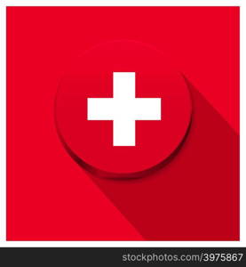 Switzerland flag design vector