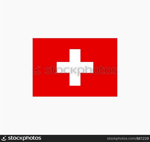 Switzerland Flag Vector Illustration